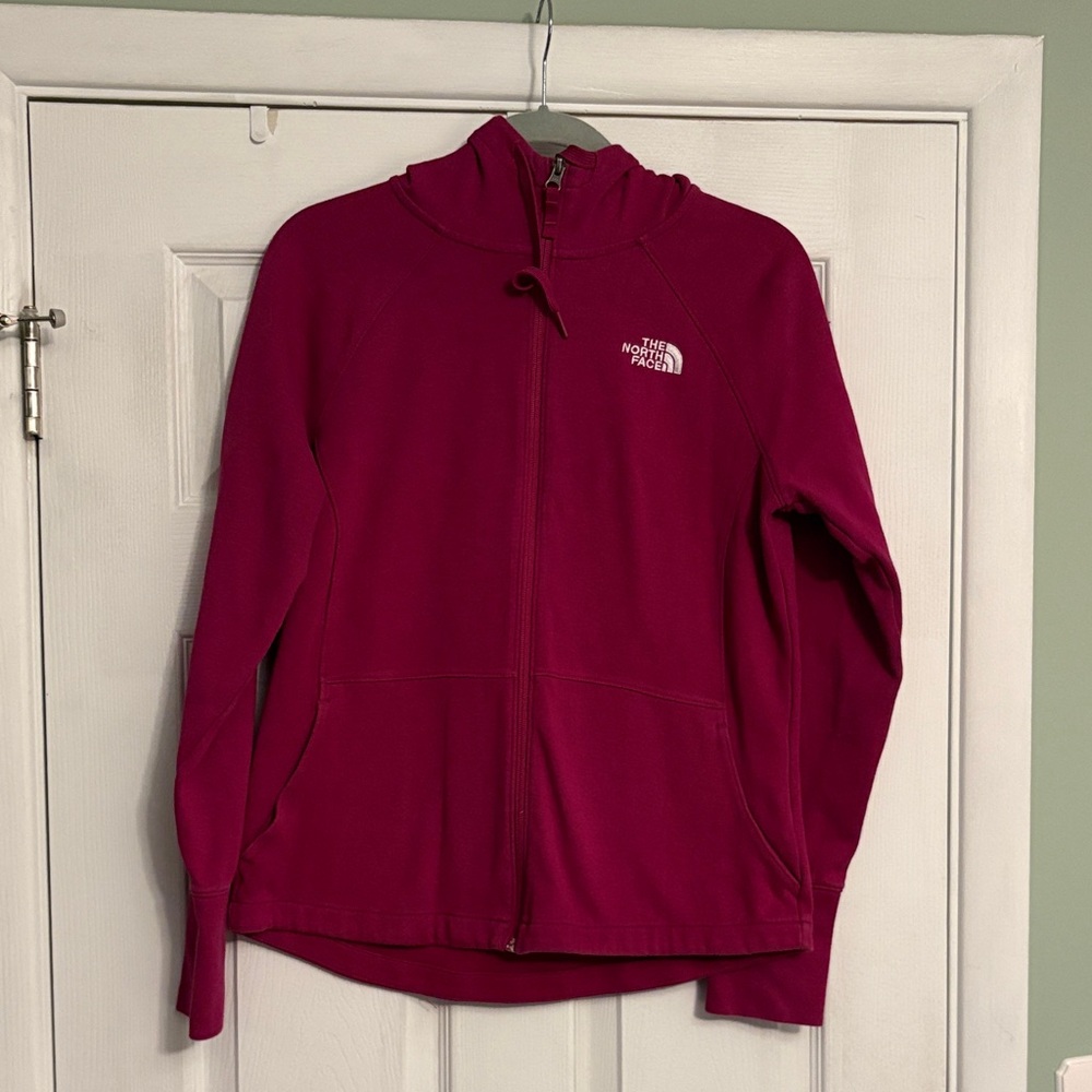 The North Face Magenta Full-Zip Hoodie